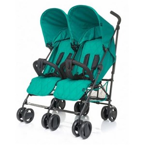 4B WÓZEK SPAC. TWINS DARK TURKUS